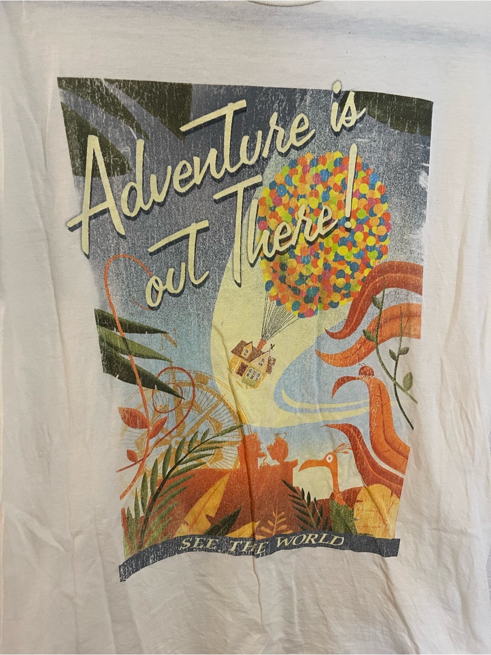Disney Pixar Up - Adventure Is Out There! Graphic Tee - Cream